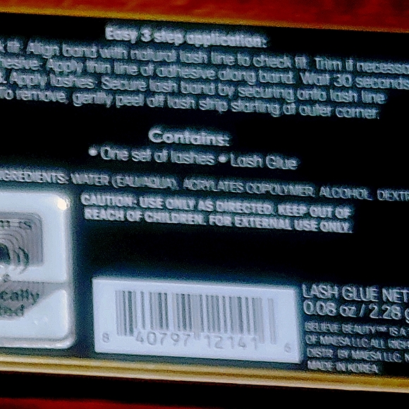 Believe Beauty Goddess Finish False Lashes. - Picture 2 of 2